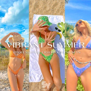 12 Lebendige Sommer Lightroom Presets / Mobile & Desktop / Instagram / Blogger / Fotografie / Vsco / Sanfte Töne / Urlaub / Reisen / Bikini