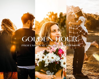 10 predefinições do Lightroom Golden Hour / Mobile e Desktop / Instragram / Blogger / Vsco / Predefinições quentes / Blogger / Predefinições do pôr do sol