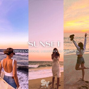 8 Sunset Lightroom Presets / Mobile & Desktop / Instragram / Blogger / Photography / Warm/ Sexy Tones / Vsco / Influencer / Sunrise