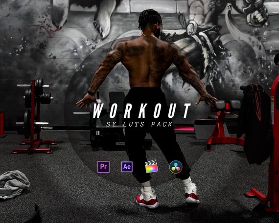 12 Workout LUTs Color Grading, Mobile & Desktop, Video Presets, Premiere Pro, Lumafusion, Final Cut Pro, Cube, Video Editing Luts