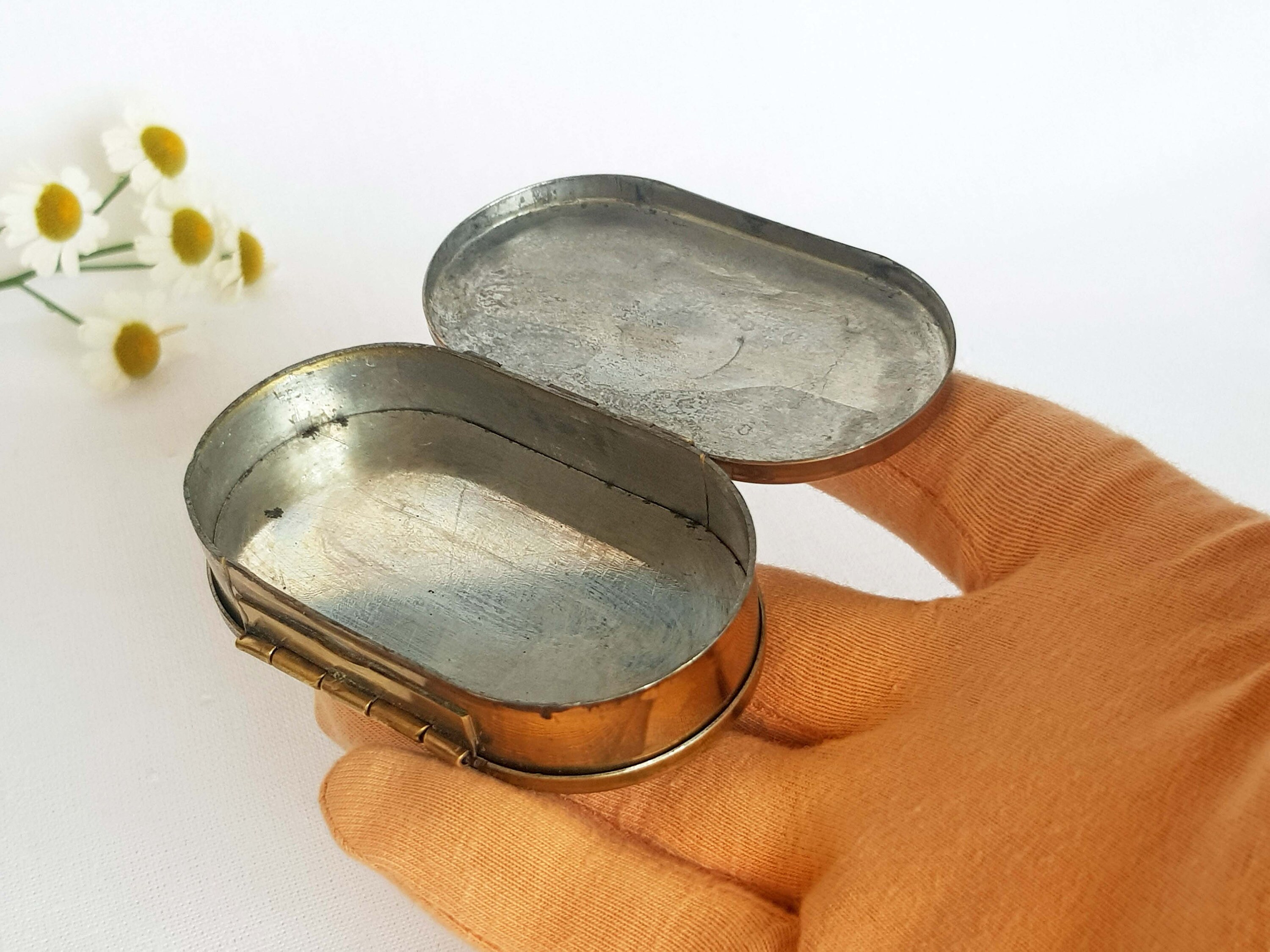 Snuff Box. Antique Swedish Double Lidded Copper Snuff Box With Etsy