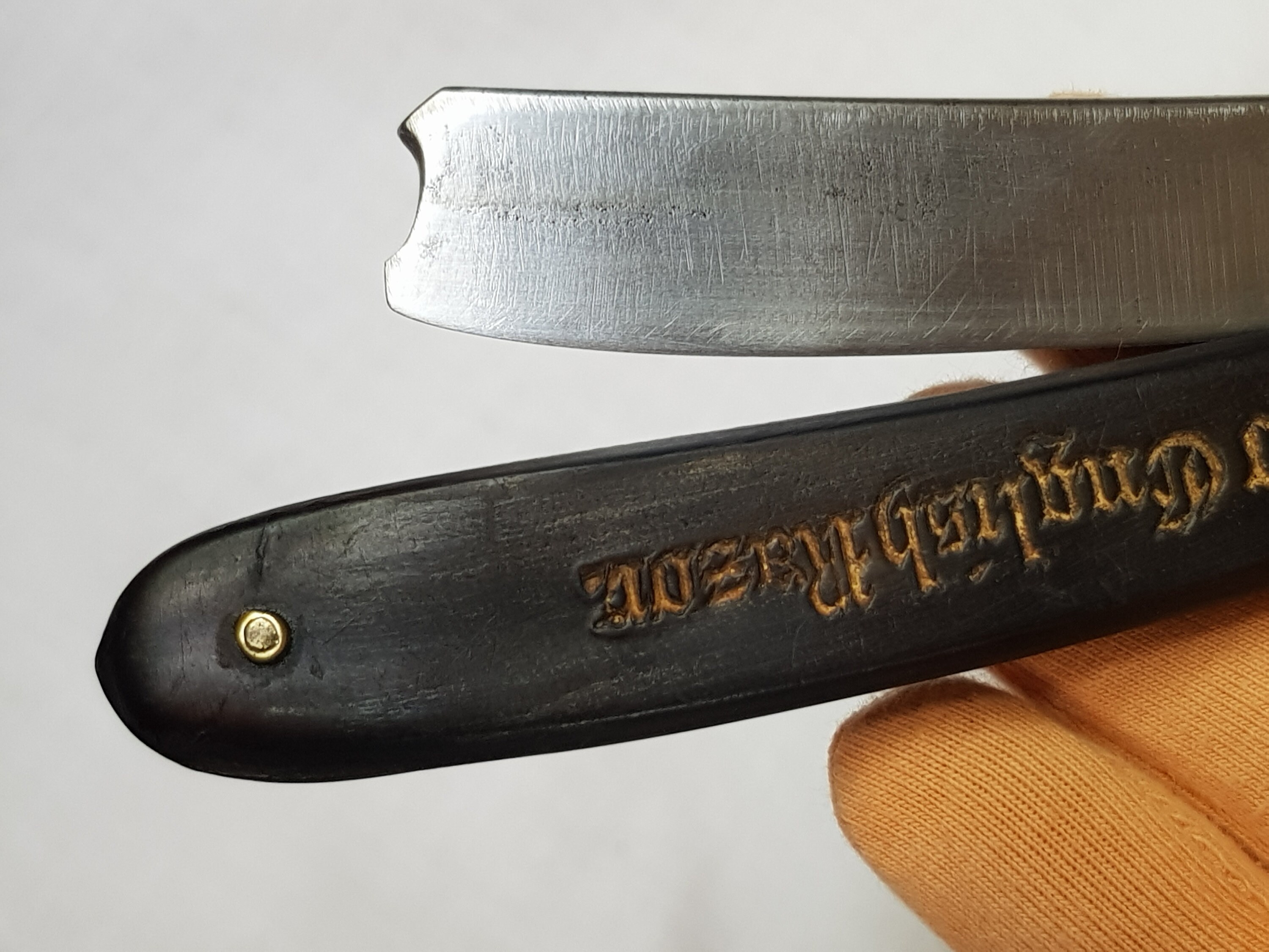 Straight Razor 6/8 Inch, Parker and Sons 3709, Sheffield, England. Rare