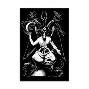 Baphomet Altar Art / Postal Negra