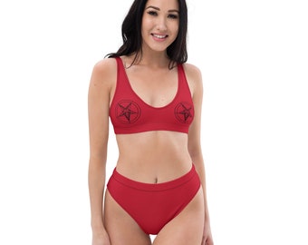Baphomet Bikini | High Waisted Satanic Bathing Suit