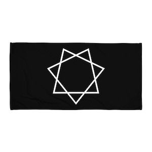 Star of Babalon Towel | Black