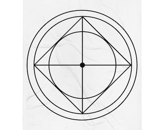 Magick Circle Decke - Quadrat im Kreis