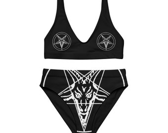 Baphomet Bikini | High Waisted Satanic Bathing Suit