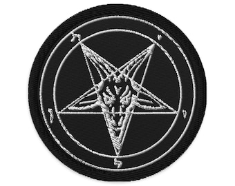 Geborduurde patch Sigil of Baphomet