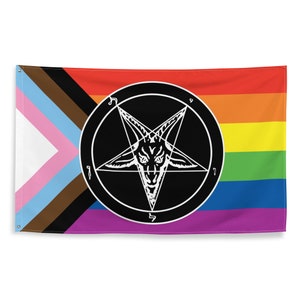 Baphomet Progressive Pride Flag