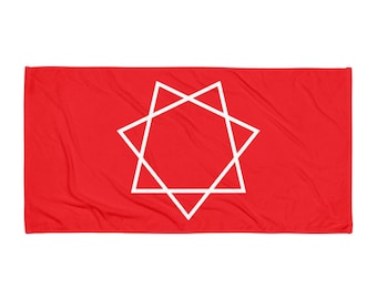 Handtuch Star of Babalon | Rot