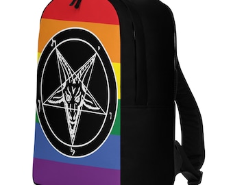 Baphomet Pride Backpack (Rainbow & Black)