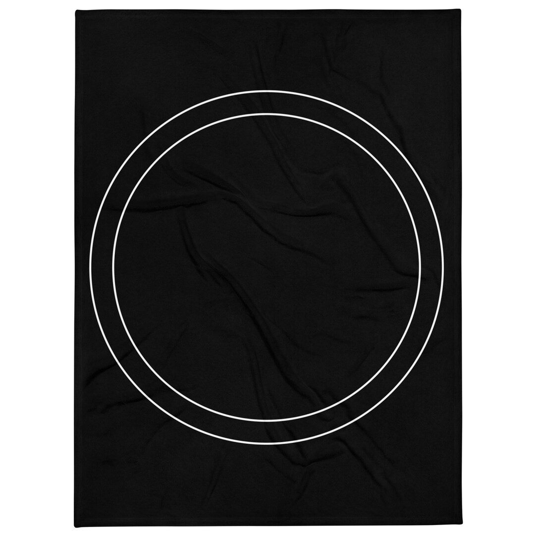 Magick Circle Throw Blanket Double White Ritual Circle Etsy UK
