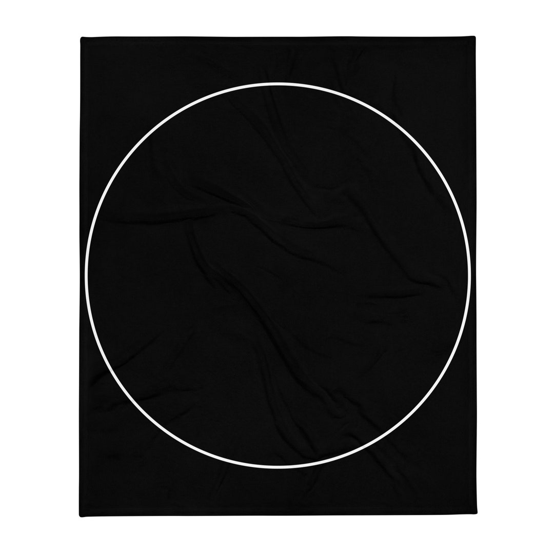Magick Circle Throw Blanket White Ritual Circle Etsy