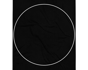Magick Circle Throw Blanket | White Ritual Circle