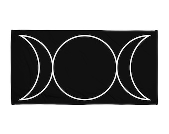 Triple Moon Handtuch | Kette | Herz | Minimal Mond