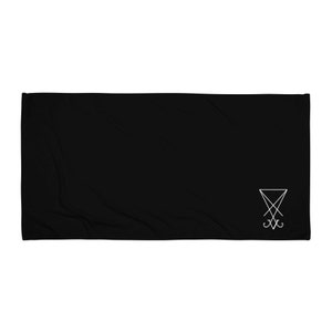Sigil of Lucifer Towel | Black
