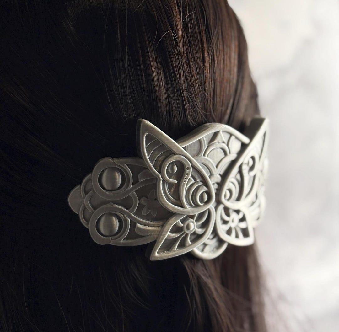 Anime Fern Hair Clips Silver Butterfly Hair Ties Cosplay Halloween Accessories Amazon.com : Anime Frieren Gifted Fern Hair Clips Metal  main image 4
