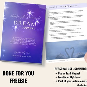 Geführtes Traumtagebuch Digitaler Download Süße Träume Journal Luzides Träumen Traumbuch Schlafjournal Traumtagebuch Bearbeitbare Canva Vorlage