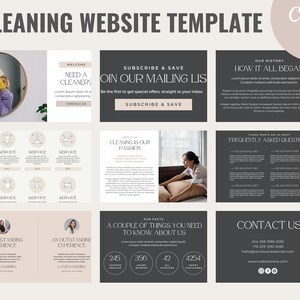Cleaning Website Canva