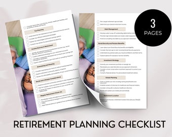 Lista di controllo per la pianificazione pensionistica, Guida alla preparazione, Lista di controllo degli elementi essenziali, Tracker dell'elenco delle cose da fare per la pensione