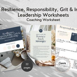 Schede di lavoro per il coaching sulla resilienza / Modello di coaching sulla responsabilità / Strumenti di coaching per la leadership interiore