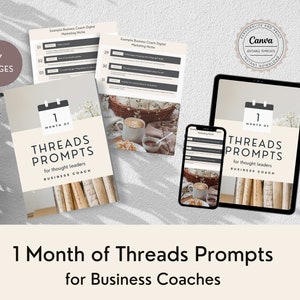 Business Growth Guided Thread Prompts |  Coaching Tools & Reflection Guide
