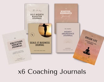 Coaching Journals Template, Personal Growth Journal,  Done for You Lead Magnet, Journal for Life Coaches, Daily Planner, Canva Templates