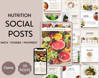 Ernährungscoach Instagram Post Canva Templates | Gesundheitscoach Boost Instagram Engagement