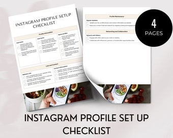 Instagram Profile Setup Checklist, Instagram Profile Optimization | Social Media Setup Service | Branding Assistance