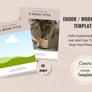 Editable Ebook Cover, Canva Coaching Tools, Small Business Coaching Resource Templates, Lead Magnet Ebook Templates, Digital Downloads