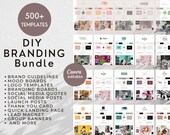 DIY Branding Package Template - Logo Kit, Editable Brand Boards, Mood Board, Branding Guidelines, Brand Package, Business Branding Templates