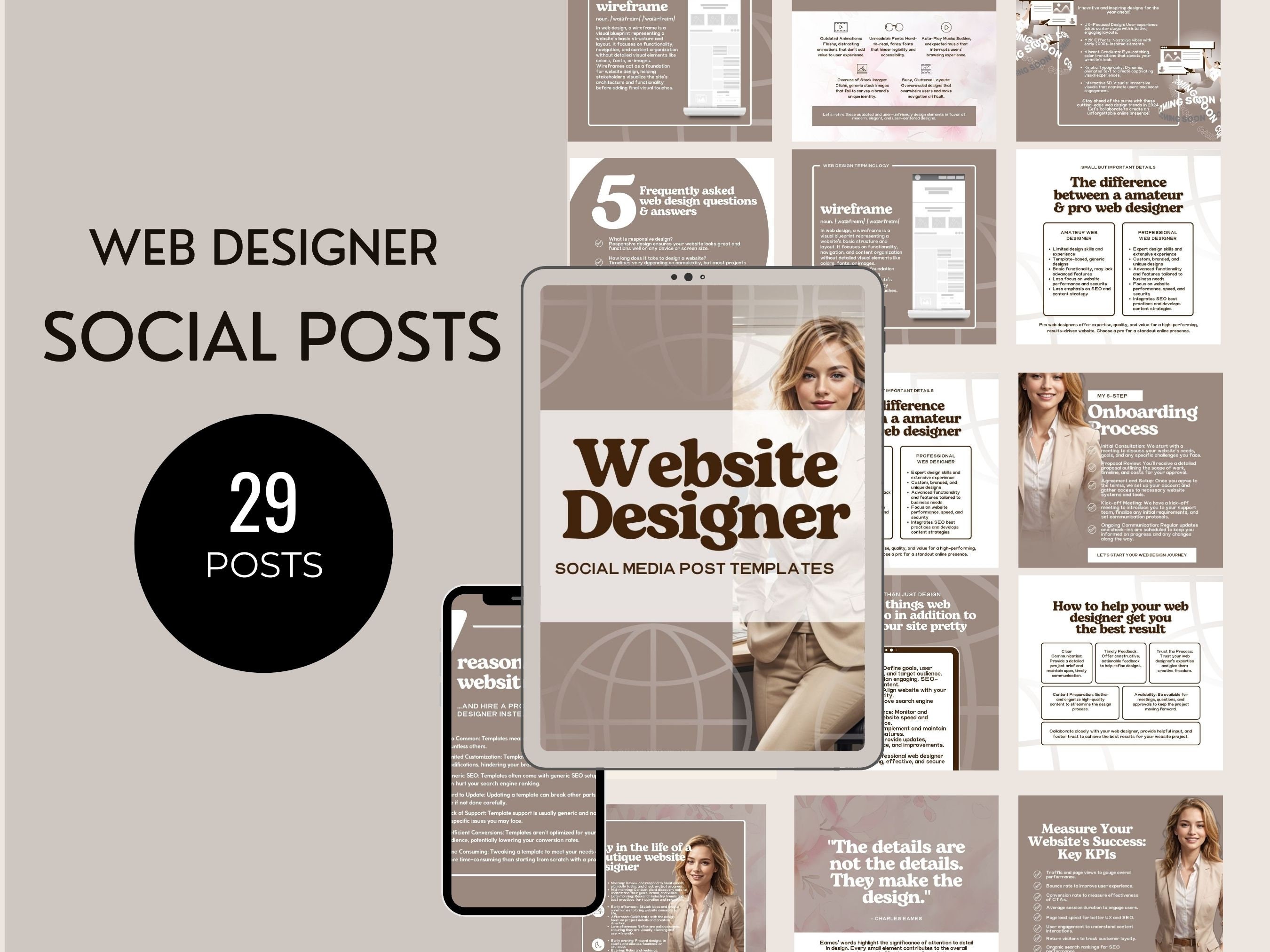 Web Designer Social Media Post - Digital Creatives Social Media Templates, Enhance Online Presence