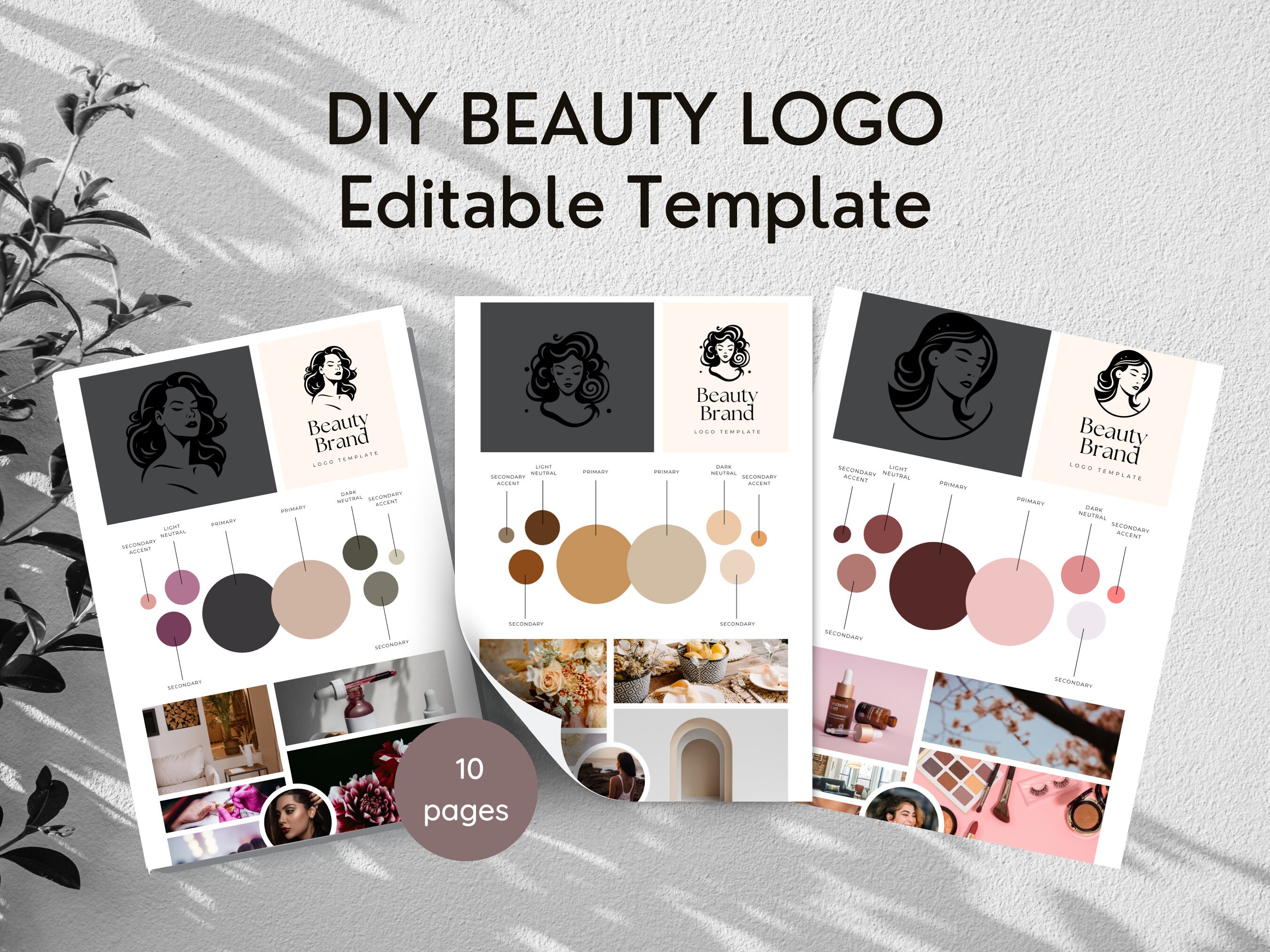 DIY Beauty Logo Editable Template