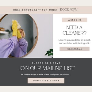 Cleaning Website Canva