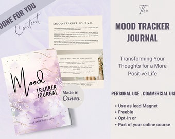 Mood Tracker Notizbuch | Habit Tracker |  Stimmungskarte | Emotions-Tagebuch