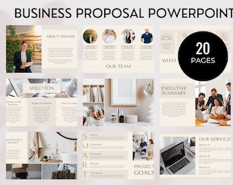 Editable Business Proposal Template for Entrepreneurs - Investor Presentation Design