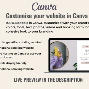 Cleaning Website Canva Website Cleaning Services Website