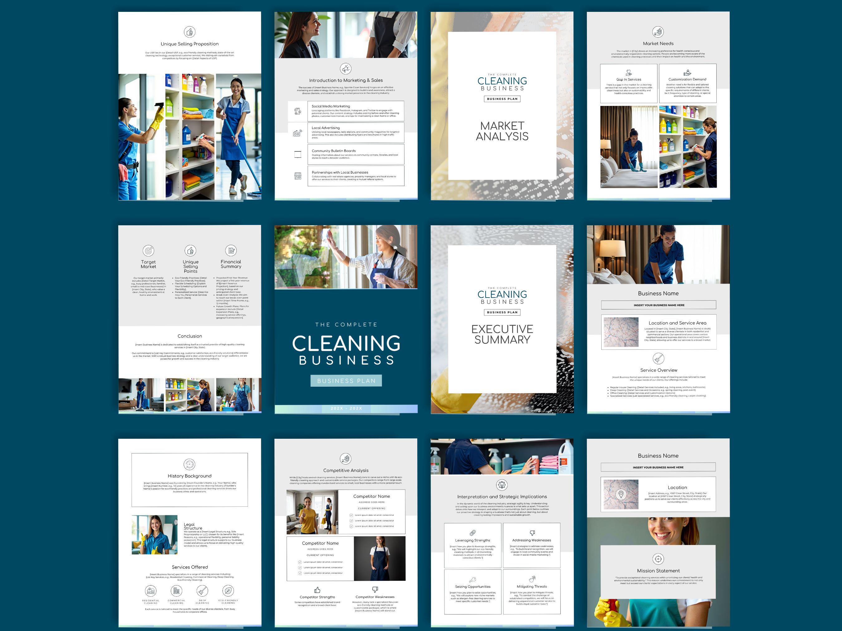 Cleaning Business Plan Template Start & Grow a Successful Cleaning