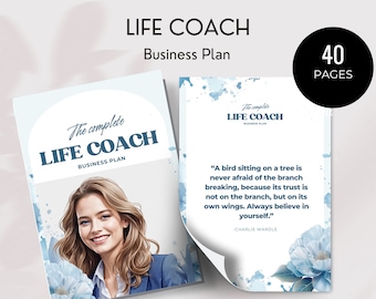 Life Coach Business Plan Template - Business Plan for Coaches, Coaching Business Strategy Guide