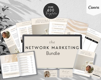 Network Marketing Canva Template Bundle: MLM Business Planner Direct Sales Planner Social Media Post for MLM Direct Sales Presentations