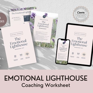Emotion Leuchtturm Coaching Arbeitsblätter | • Ressourcen zur Verbesserung der Persönlichkeit | Life Coaching Werkzeuge