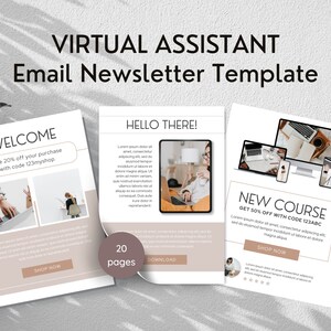 Virtual Assistant Newsletter Email Templates | Photo Email Done-for-You Content