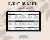 Event Budget Tracker for Event Planners -  Budget Management Spreadsheet, Tracking Template, Google Sheet