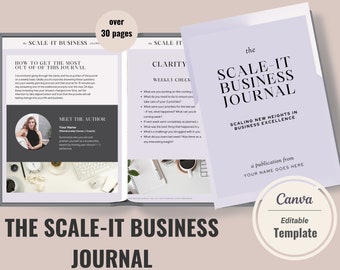 Small Business Planner - Daily Planner for Entrepreneurs, Small Business Owner, Side Hustle, Scale-It Business Planner, Canva Template