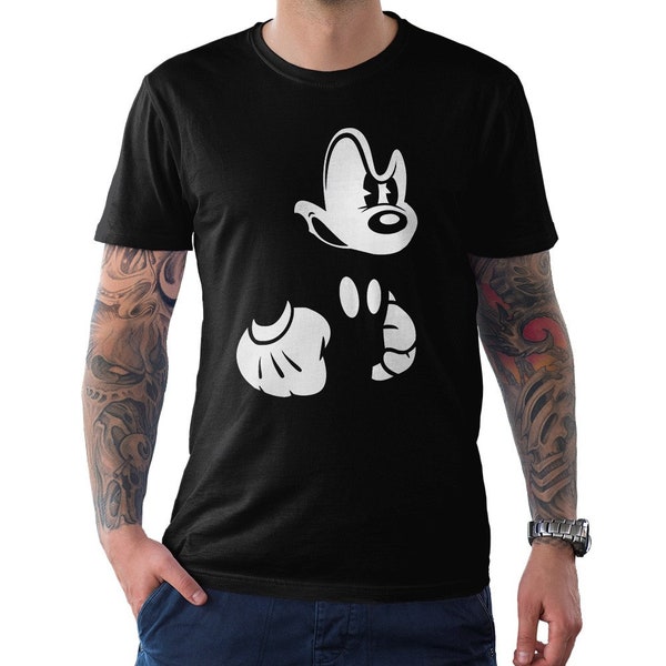 Angry Mickey Mouse T-Shirt / Men's Women's Sizes / 100% Cotton Tee (blc-202)