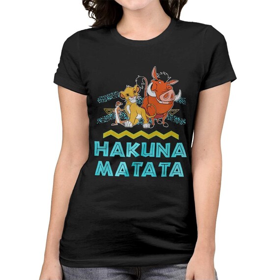 Camiseta El Rey Leon Hakuna Matata Tallas de mujer para hombre Camiseta 100 algodon blc 200 Etsy Mexico
