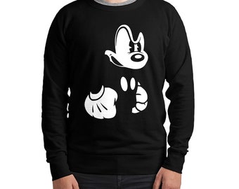 Angry Mickey Mouse Sweatshirt and Hoodie, Unisex Sizes (blc-202)