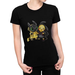 Stitch and Toothless Dragon Funny T shirt Men s Women s All Sizes pfa 294 Etsy