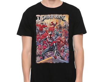 Spider-Man Spider-Verse T-Shirt / Men's Women's Sizes / 100% Cotton Tee (SPY-12001)