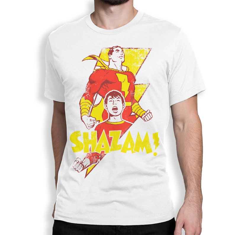 Shazam Comics T-Shirt / Men's Women's Sizes / 100% Cotton Tee blc-284 image 1